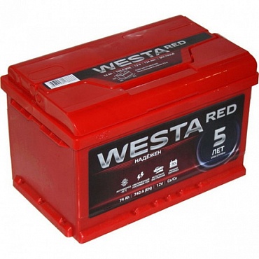 Аккумулятор Westa RED LB (74 Ah)